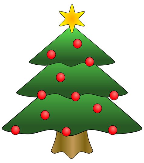 Free Printable Christmas Tree Clipart